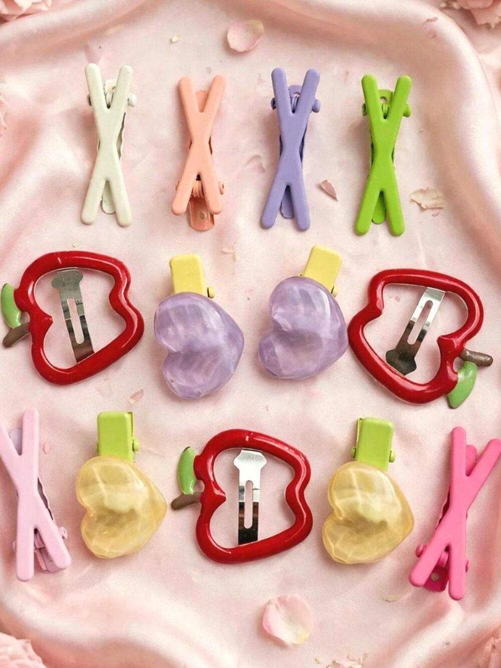 Y2K Mini Hair Clips Set 13 Pieces